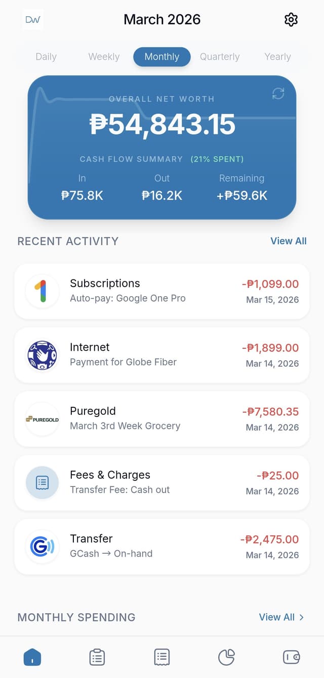 Home screenshot